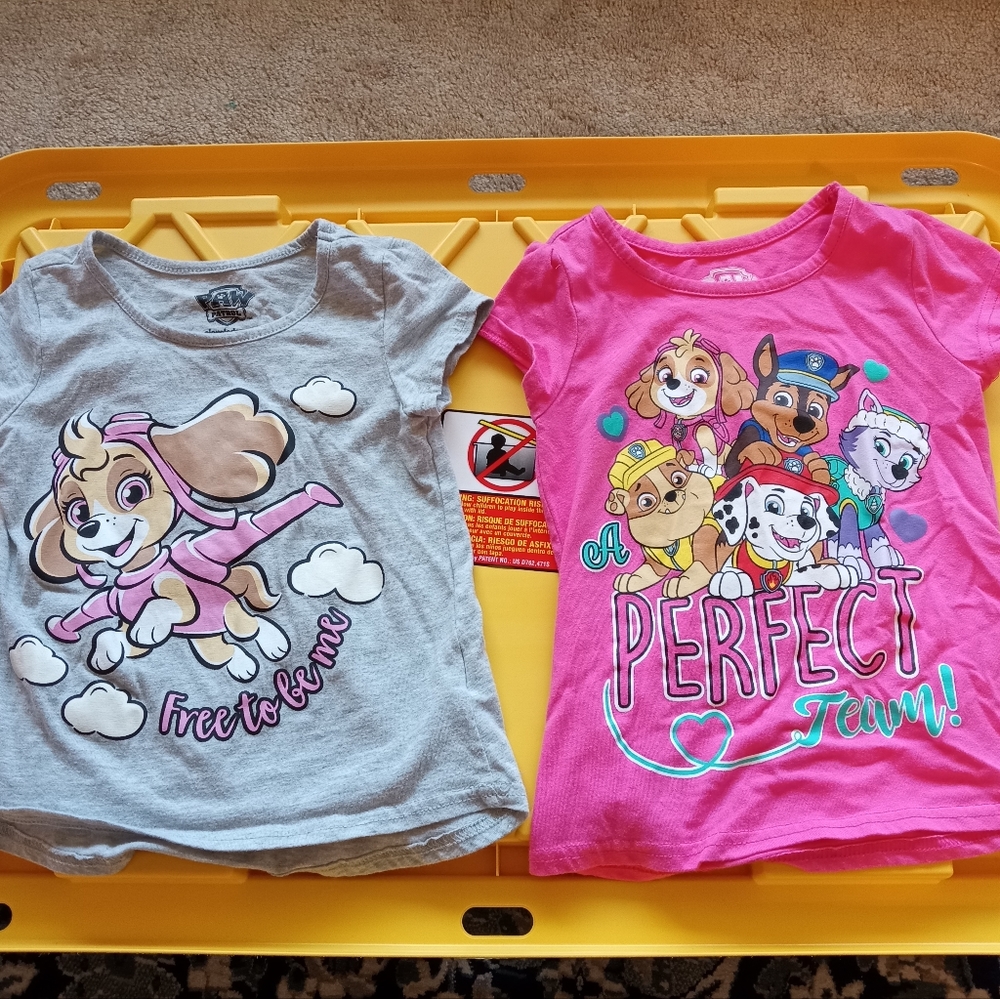 Paw patrol tee shirts